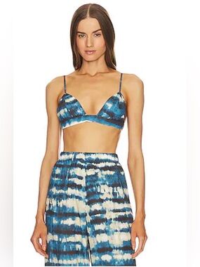 NWT • Ronny Kobo • Kara Top • Sz S • Blue Tye Dye